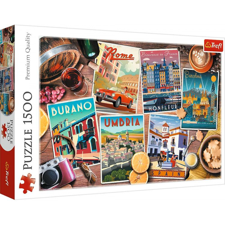 Puzzle Cestovanie - 1500 dielikov Puzzle Cestovanie - 1500 dielikov
